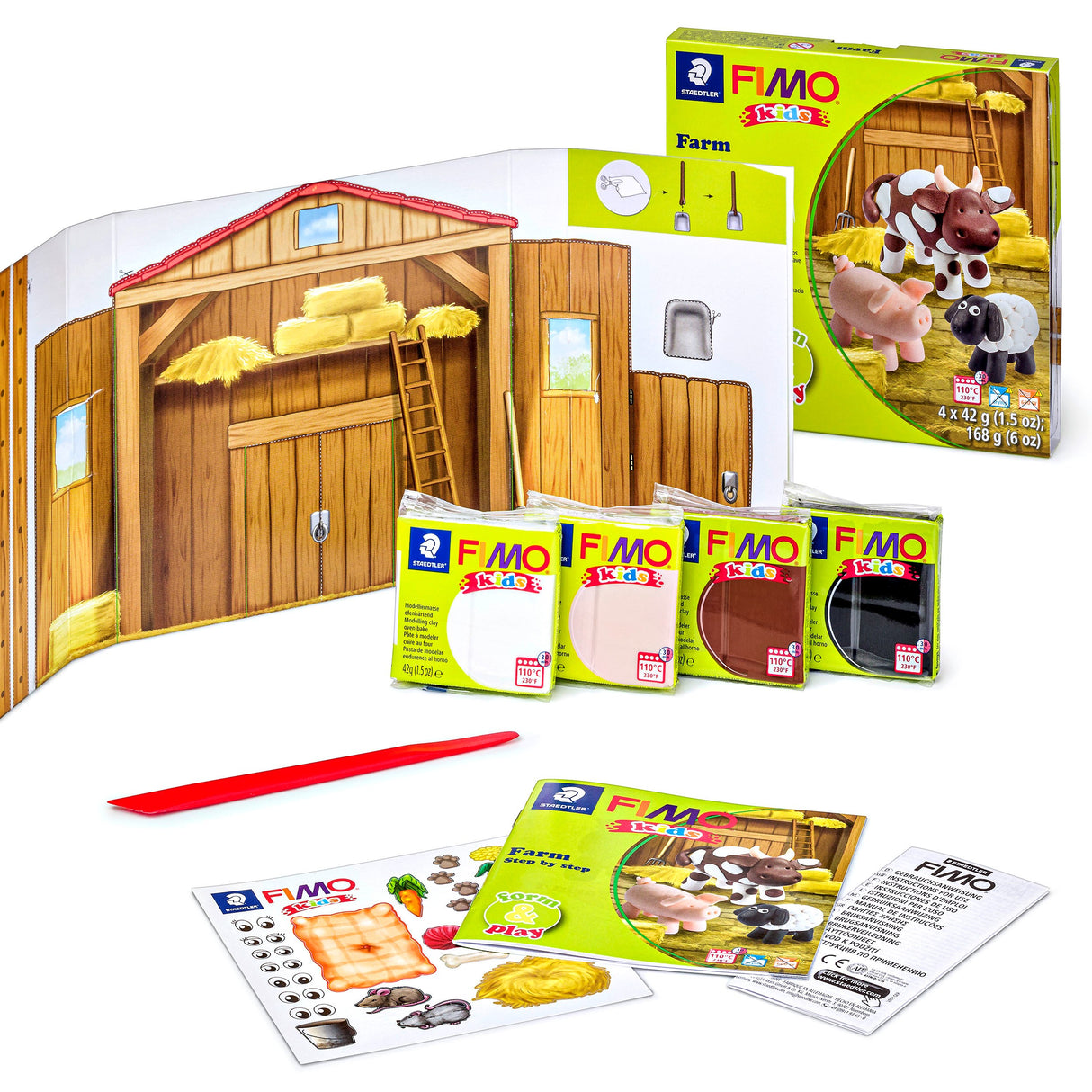 Staedtler Modeller Fimo Kids Bondegård 4x42g (4) – Hobby & kreativ (billede 5)