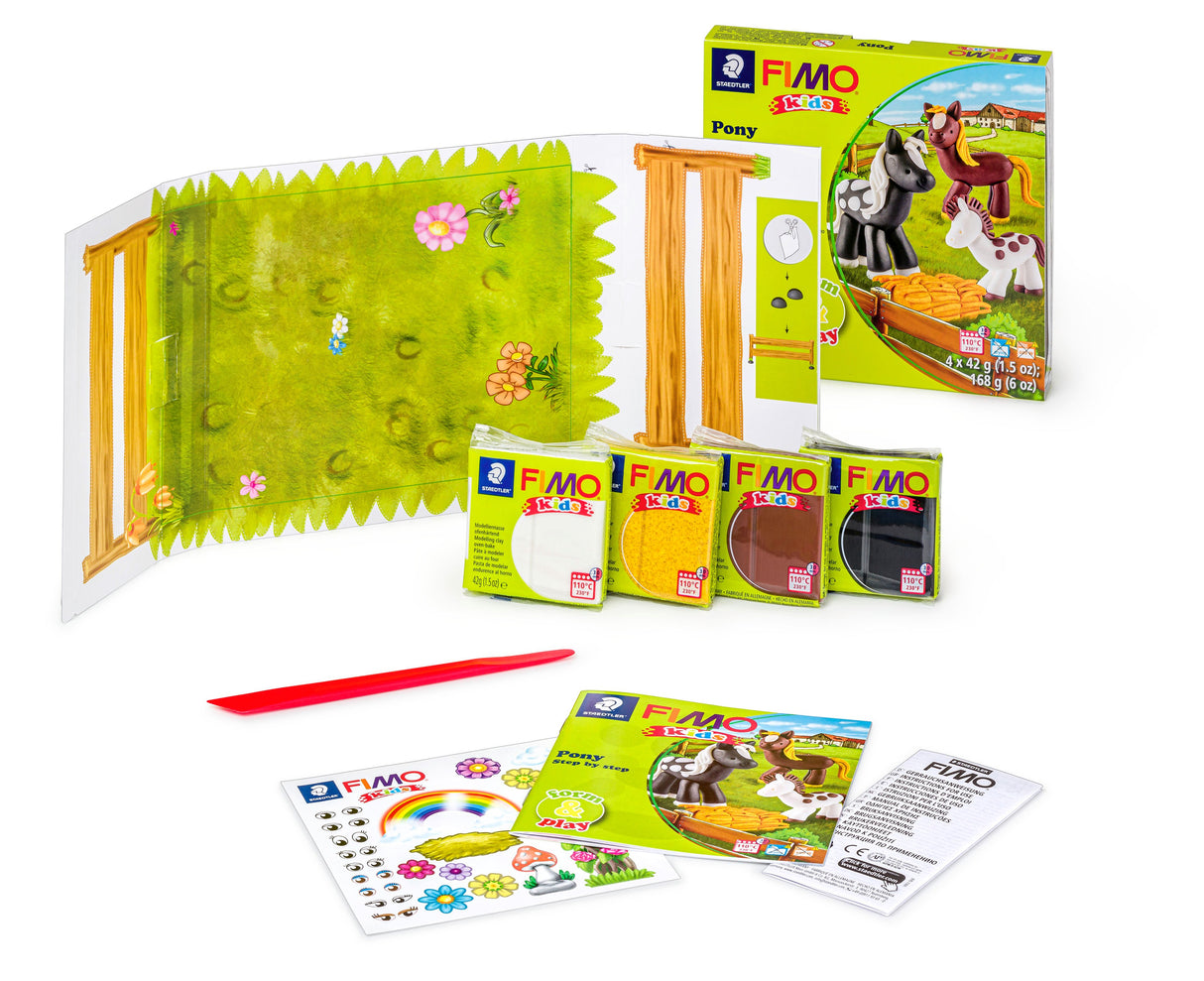 Staedtler Modeller Fimo Kids Pony 4x42g (4) – Hobby & kreativ (billede 2)