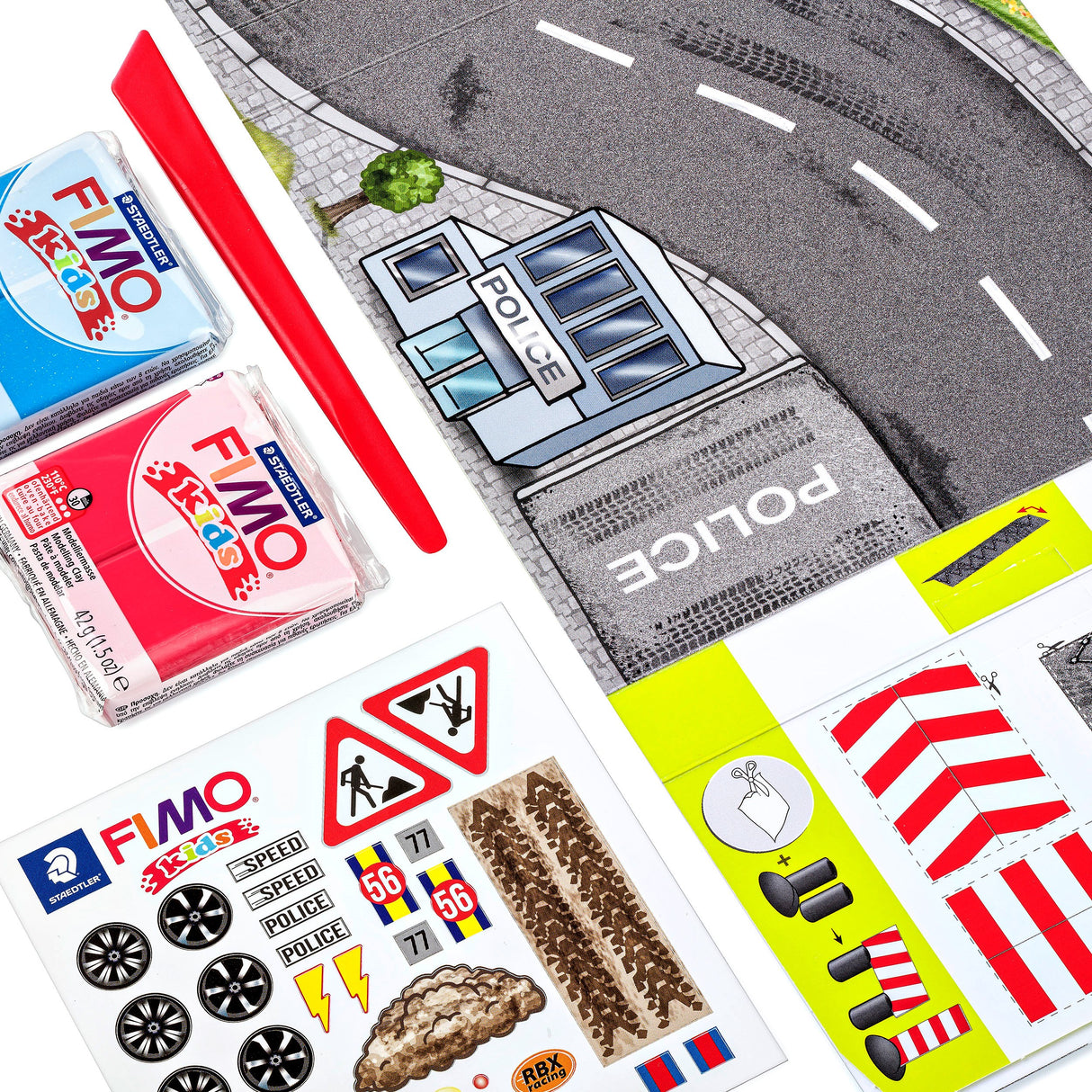 Staedtler Modeller Fimo Kids Race 4x42g (4) – Hobby & kreativ (billede 3)