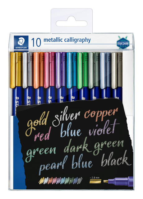 Staedtler Marker Metallic kaligrafi ass (10) – Tusser (billede 1)