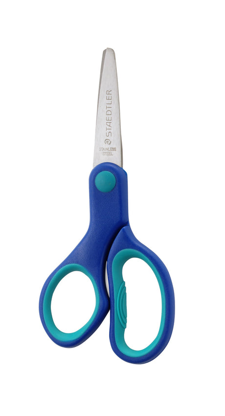 Staedtler Børnesaks Noris venstrehånd 14cm blå – Sakse (billede 1)