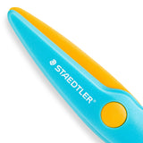 Børnesaks Noris Junior 10cm lyseblå/gul