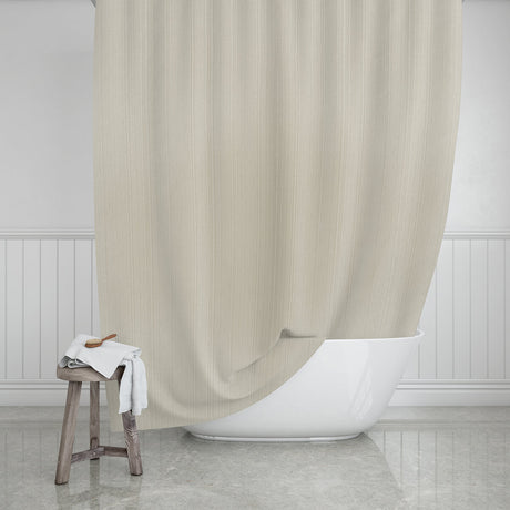 Naga A/S Badeforhæng, Etherea, Sand,180 x 200 cm – Badeværelse tekstiler