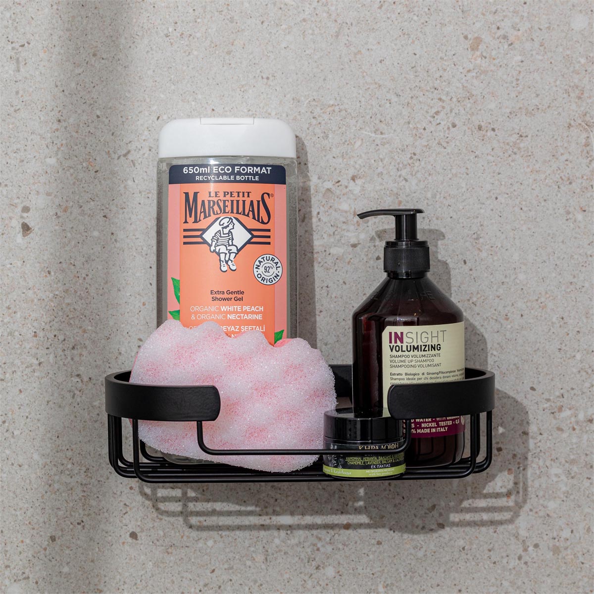 Brusehylde sort aluminium – image 3