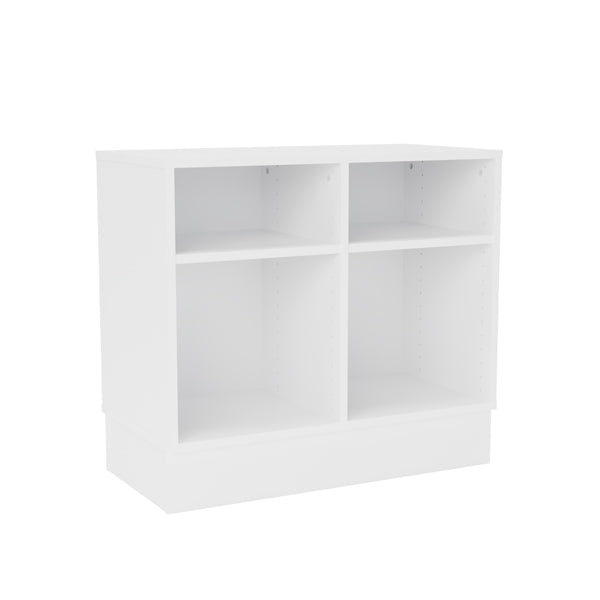 Opbevaring Stig 2x1½-fag, hvid laminat