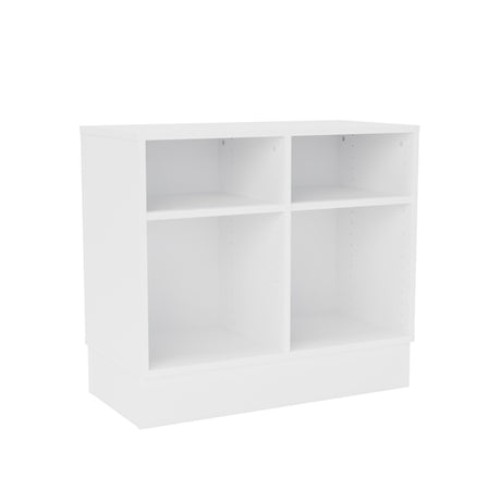 Opbevaring Stig 2x1½-fag, hvid laminat