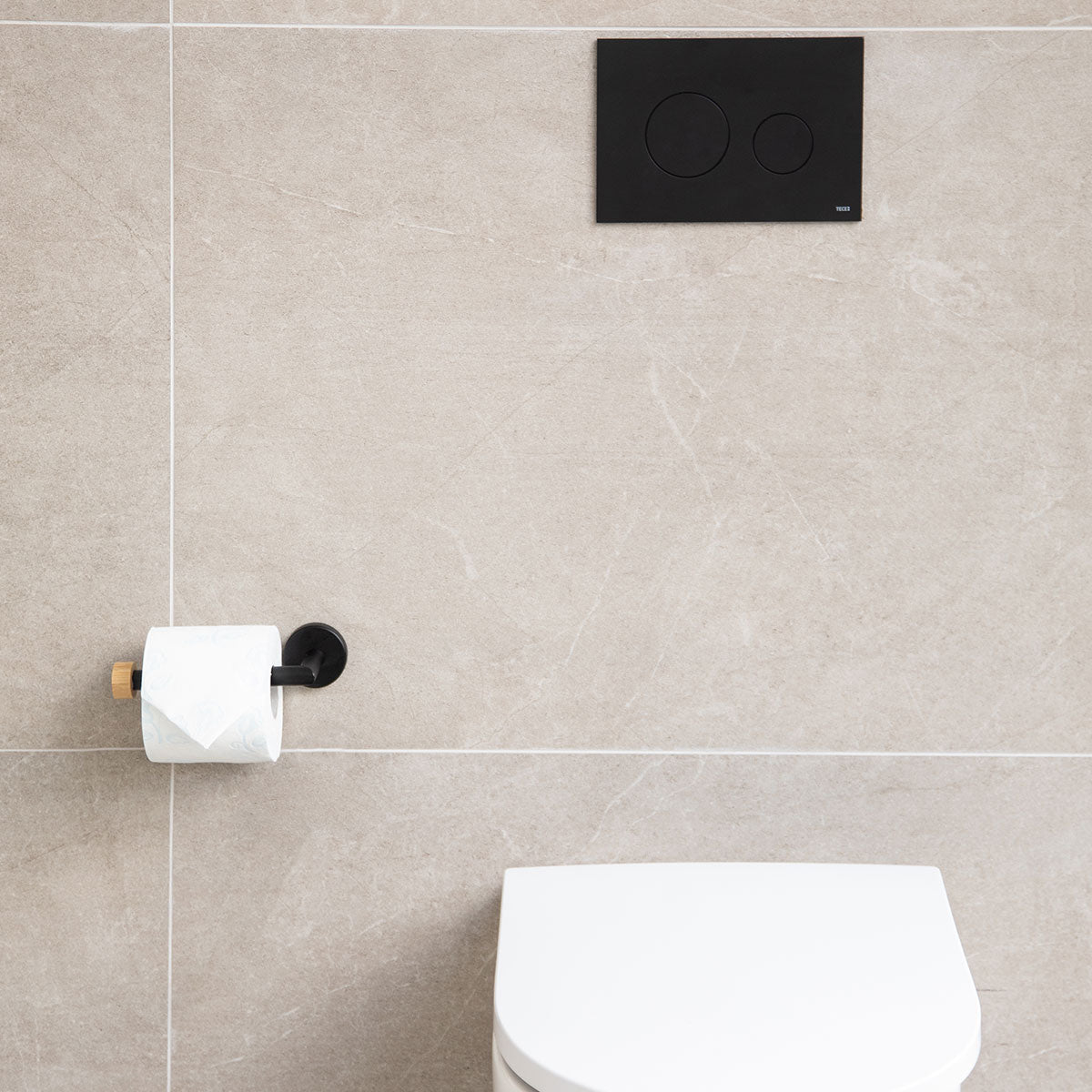 Toiletrulleholder Bambus Sort – image 4