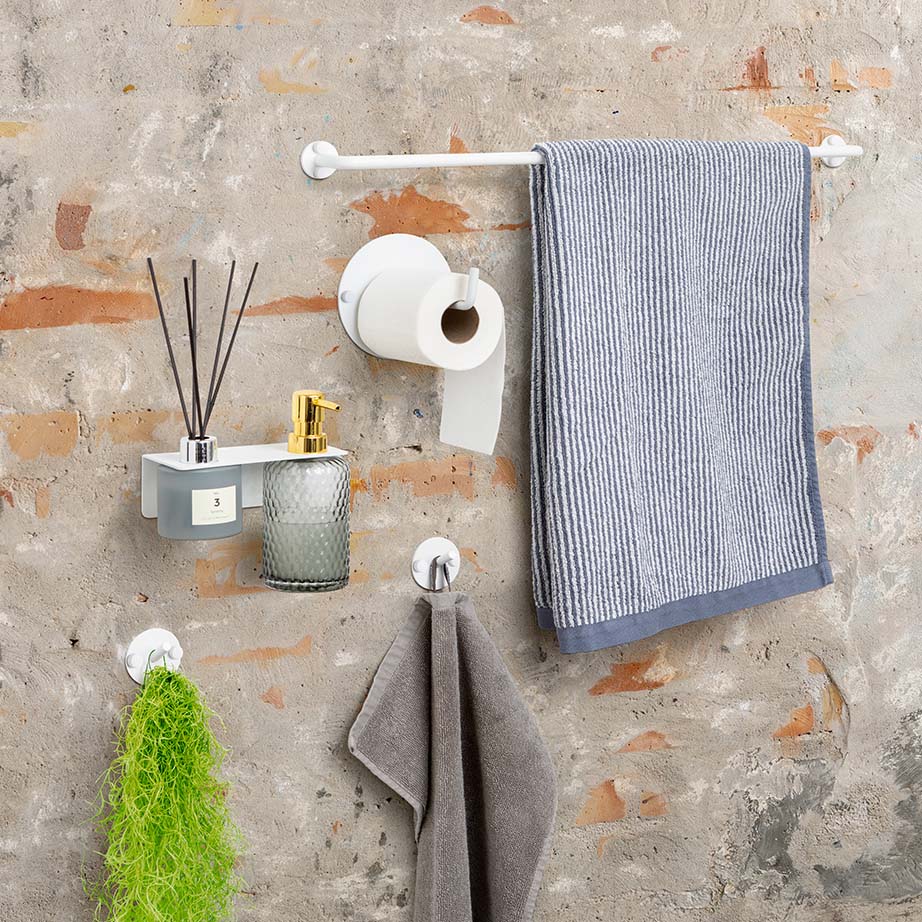 Toiletrulleholder, hvid – image 3