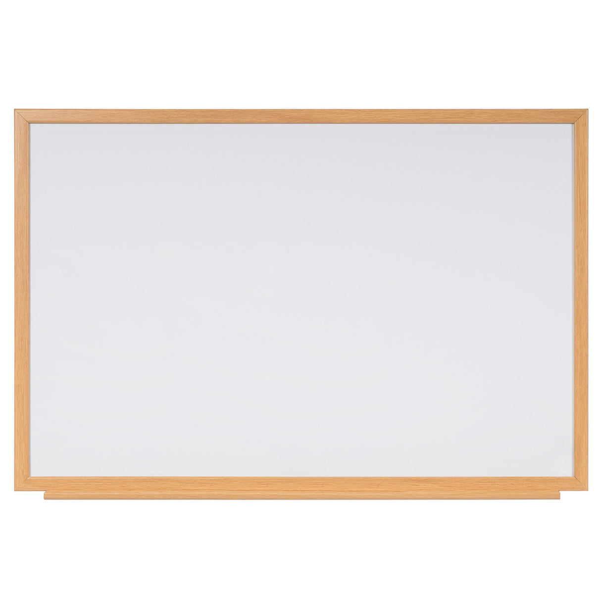 Naga A/S Whiteboard med MDF-ramme i egetræslook, Hvid, 120 x 90 cm (billede 1)