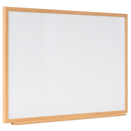 Naga A/S Whiteboard med MDF-ramme i egetræslook, Hvid, 120 x 90 cm (billede 2)