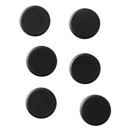 Naga A/S Whiteboard magneter, Sort, 6 stk (billede 1)