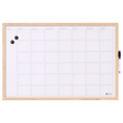 Naga A/S 60 x 40 cm. Whiteboard månedstavle, Træramme, Engelsk – Planlægningstavler (billede 1)