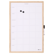 Naga A/S 40 x 60 cm. Whiteboard ugetavle med træramme Engelsk. – Planlægningstavler (billede 1)