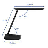 Trådløs LED skrivebordslampe, sort, MAULsally