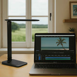 Trådløs LED skrivebordslampe, sort, MAULsally