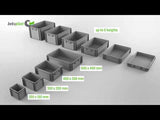 Eurokasse, plast 400x300x320 mm 56-pk.