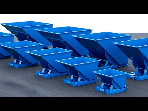 Tipcontainer Std 300l 1500kg Blå