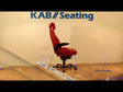 Kontorstol KAB Seating Controller, White-Line Sort skind inkl. armlæn og nakkestøtte – Kontorstole (billede 1)