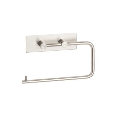 Naga A/S Selvklæbende toiletrulleholder 15,5 x 10,5 cm. Børstet krom – Selvklæbende tilbehør (billede 1)