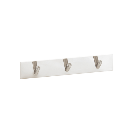 Naga A/S Selvklæbende knagerække, 20 x 4 cm. Blank krom – Selvklæbende tilbehør (billede 1)