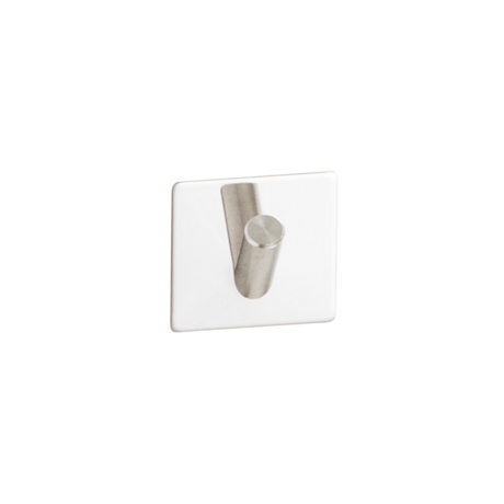 Naga A/S Selvklæbende knag, 4 x 4 cm. Blank krom – Selvklæbende tilbehør (billede 1)