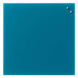 Aqua grøn glastavle 45 x 45 | 45 x 45 cm. Aqua grøn Magnetisk Glastavle  | Officely