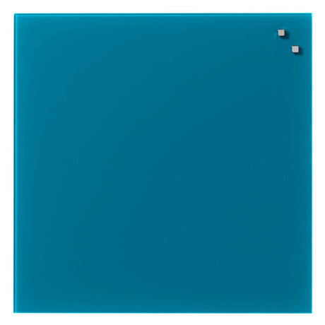 Aqua grøn glastavle 45 x 45 | 45 x 45 cm. Aqua grøn Magnetisk Glastavle  | Officely