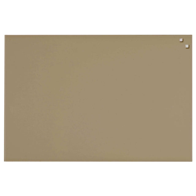 60 x 80 cm. Beige Magnetisk glastavle