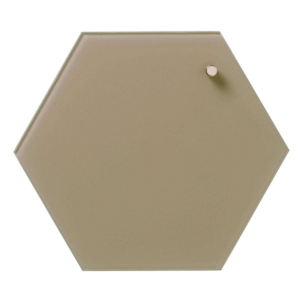 Hexagonal 21 cm | Hexagonal 21 cm. Beige Magnetisk glastavle  | Officely