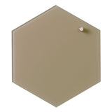 Hexagonal 21 cm | Hexagonal 21 cm. Beige Magnetisk glastavle  | Officely