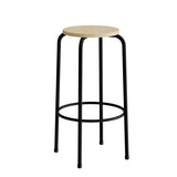 Taburet Bertil 117, massiv birk, sort stel – image 2