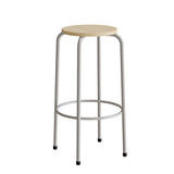 Taburet Bertil 117, birk laminat, alu stel – image 2