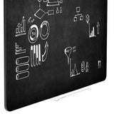 117 x 87 cm. Magnetisk, sort kridttavle uden ramme – image 3