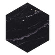 Sort Marmor Magnetisk glastavle | Hexagonal 42 cm. Sort Marmor Magnetisk glastavle  | Officely