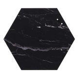 Sort Marmor Magnetisk glastavle | Hexagonal 42 cm. Sort Marmor Magnetisk glastavle  | Officely