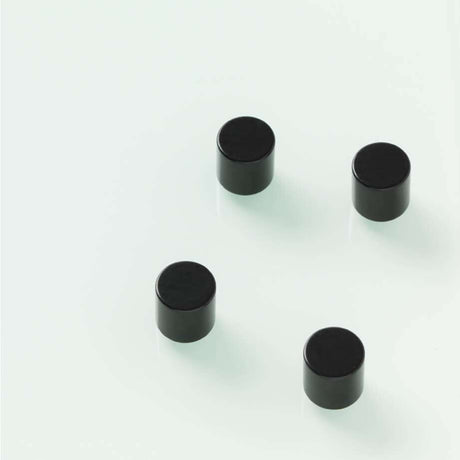 Magneter til whiteboard | Sort Cylinder, Super Stærk Magnet  | Officely