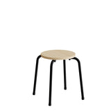 Taburet Caesar 118, birk laminat, sort stel – image 1