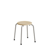 Taburet Caesar 118, birk laminat, alu stel – image 1