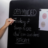 117 x 87 cm. Magnetisk, sort kridttavle uden ramme – image 6