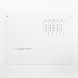 50 x 100 cm. Klar Glastavle IKKE MAGNETISK – image 1