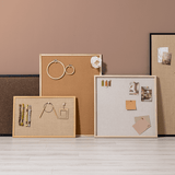 100 x 60 cm. Kork opslagstavle med træramme – image 2