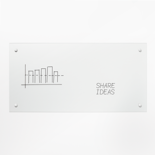 90 x 120 cm. Frosted Glastavle IKKE MAGNETISK – image 1