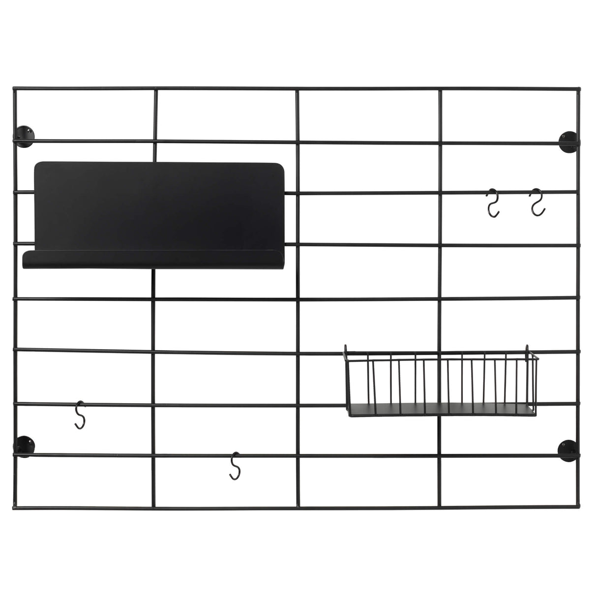 Penneholder til gitteropslagstavle, Sort metal – image 3