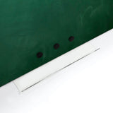 117 x 87 cm. Magnetisk, grøn kridttavle uden ramme