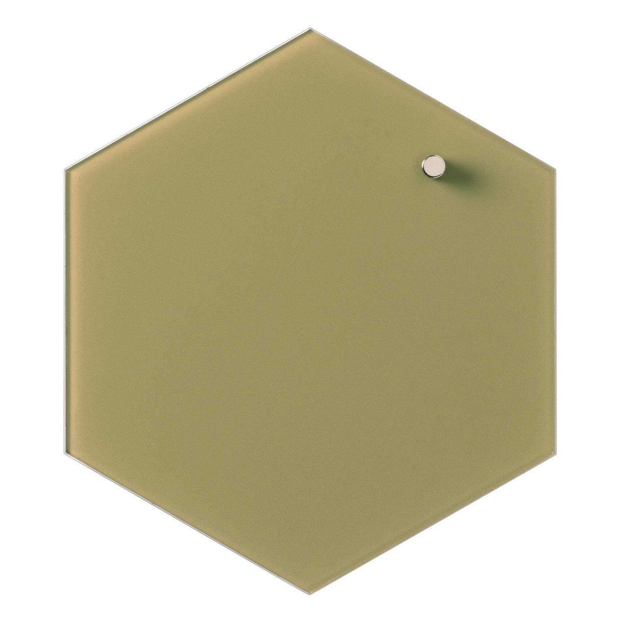 Hexagonal 21 cm | Hexagonal 21 cm. Urte grøn Magnetisk glastavle  | Officely