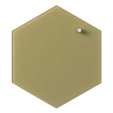 Hexagonal 21 cm | Hexagonal 21 cm. Urte grøn Magnetisk glastavle  | Officely