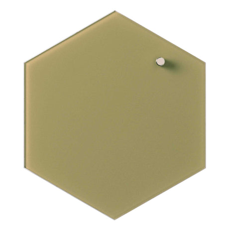 Hexagonal 21 cm | Hexagonal 21 cm. Urte grøn Magnetisk glastavle  | Officely