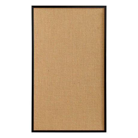 Hessian opslagstavle med sort ramme | 100 x 60 cm. Hessian opslagstavle med sort ramme  | Officely