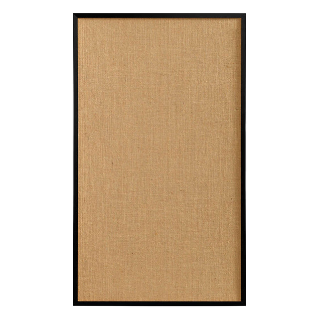 Hessian opslagstavle med sort ramme | 100 x 60 cm. Hessian opslagstavle med sort ramme  | Officely