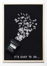 50 x 70 cm. Bogstavtavle